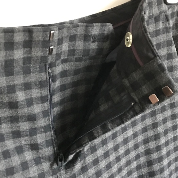 BANANA REPUBLIC Gingham Check Ryan Straight Leg Trouser Pants Women’s Size 10 - Picture 5 of 16